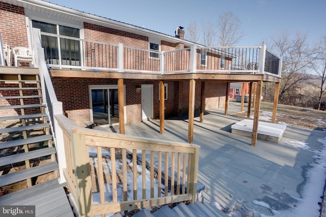 view of wooden terrace