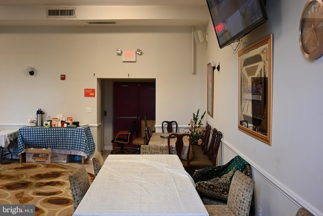 view of dining space