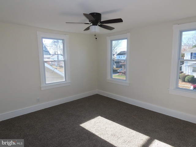 view of carpeted empty room