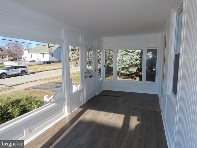 view of sunroom