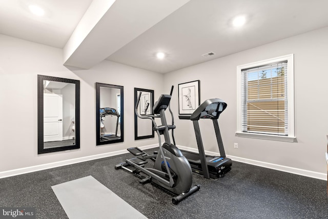 view of exercise room