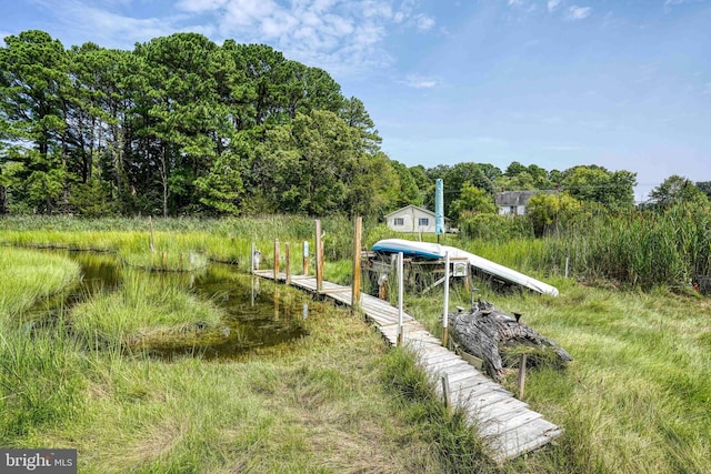 view of dock