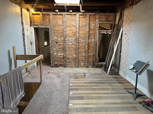 miscellaneous room featuring wood-type flooring