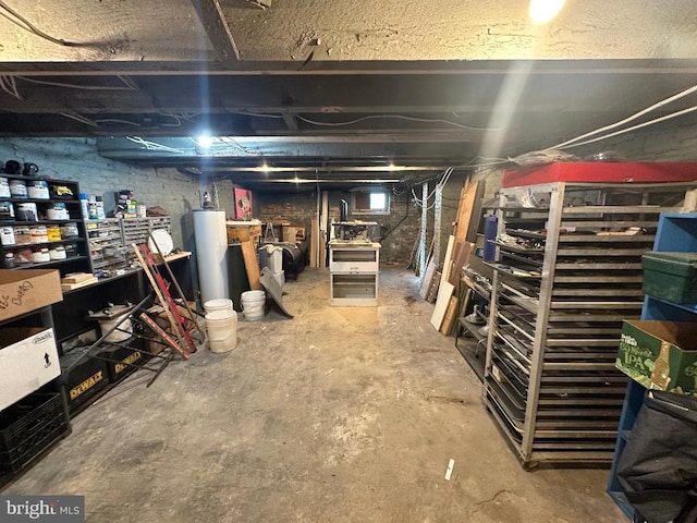 view of basement