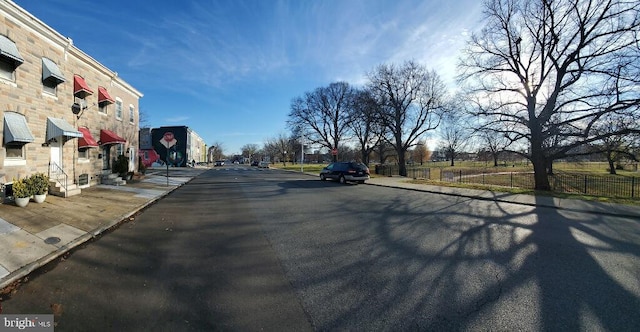 view of road