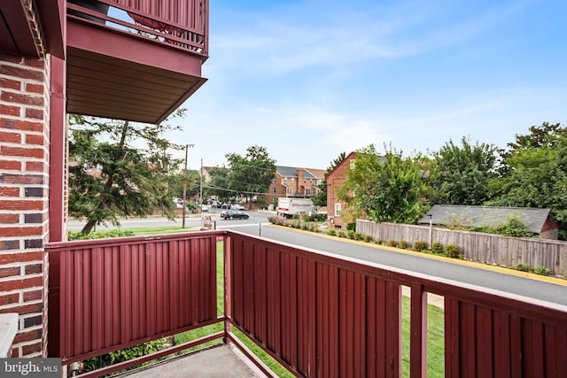 view of balcony