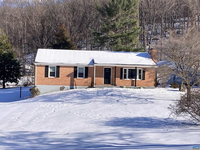 view of ranch-style house