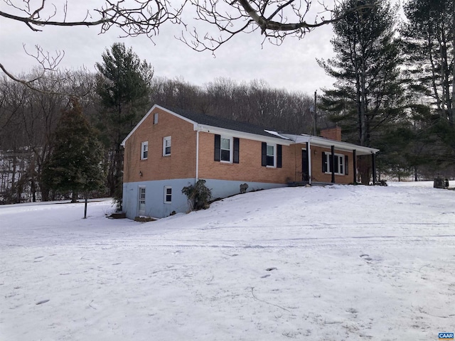 view of front of home