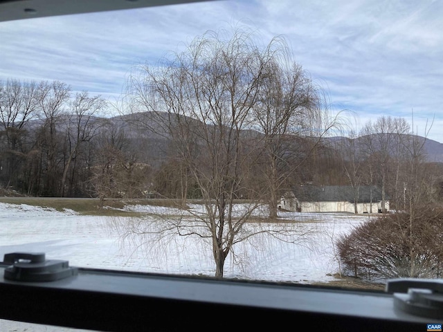 property view of water featuring a mountain view