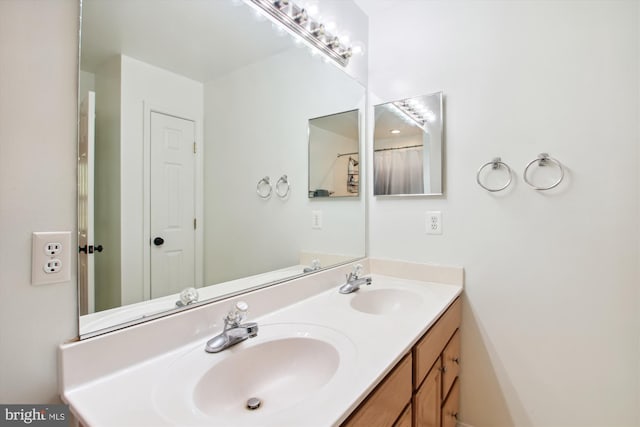 bathroom featuring vanity