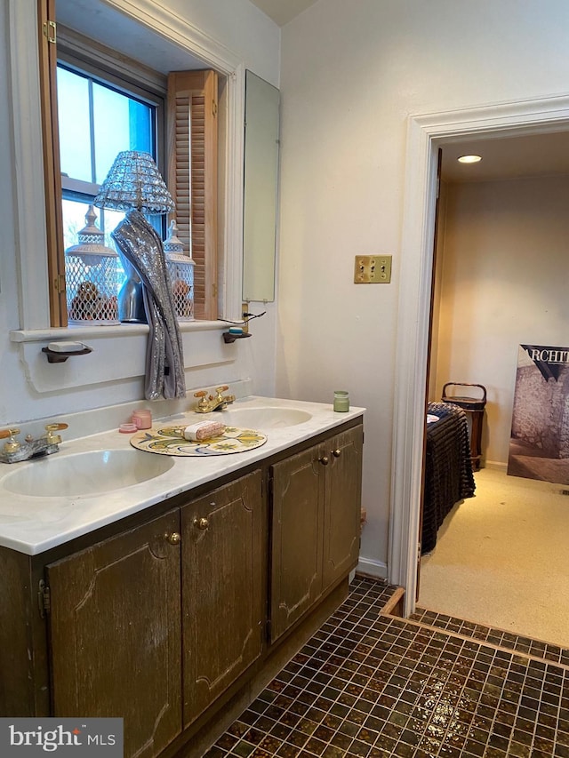 bathroom with vanity