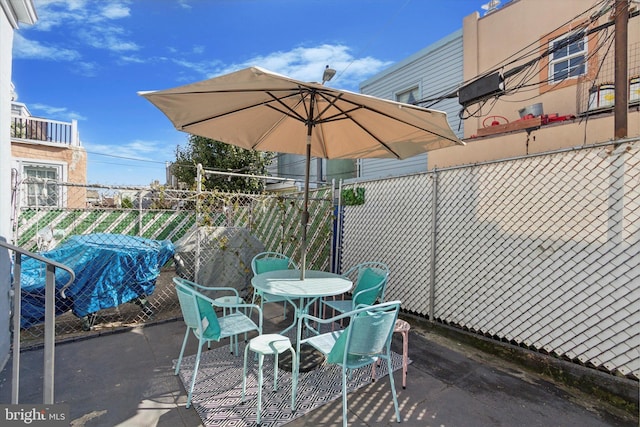 view of patio featuring area for grilling