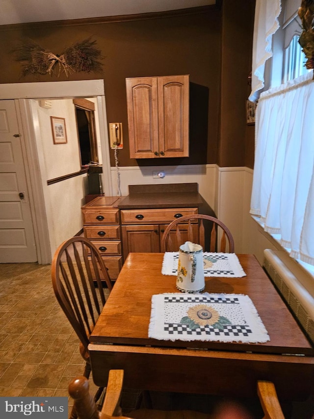 view of dining room