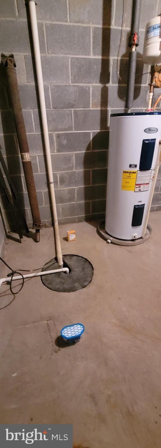 utilities featuring electric water heater