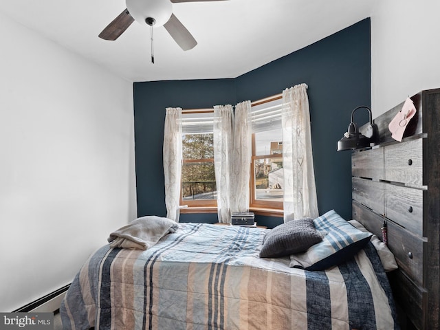 bedroom with ceiling fan