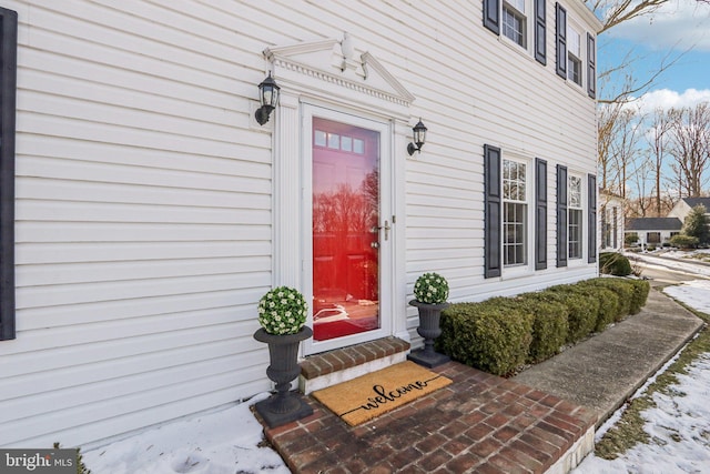 view of entrance to property