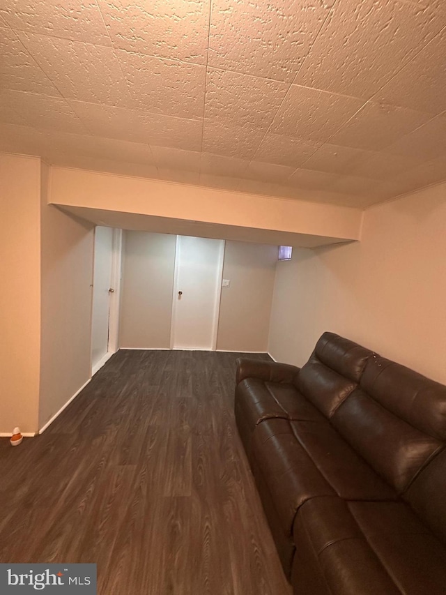 unfurnished living room featuring hardwood / wood-style floors