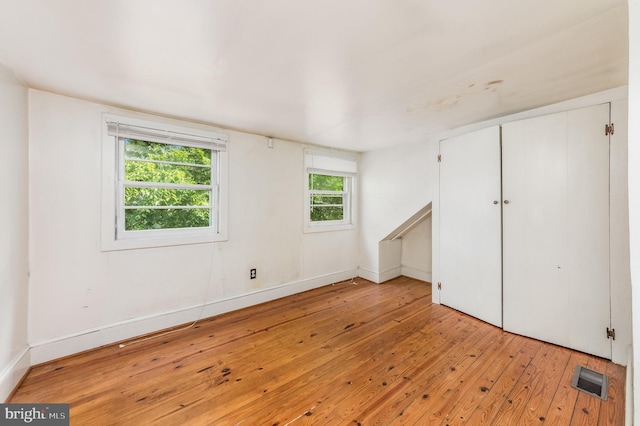 interior space featuring light wood-type flooring