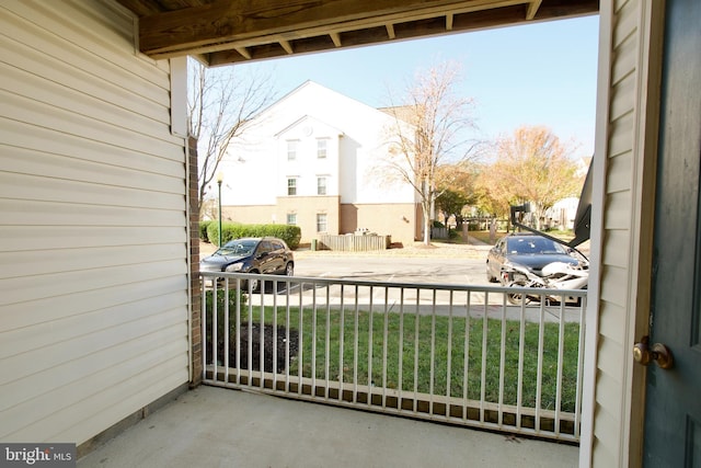 view of balcony