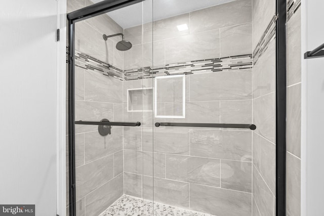 bathroom with walk in shower