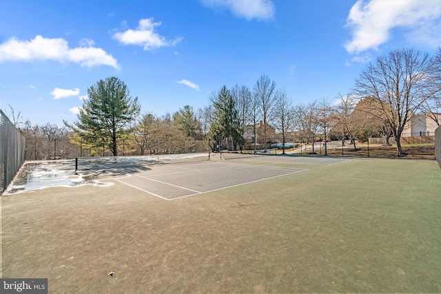 view of tennis court