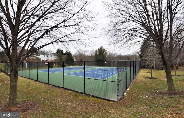 view of sport court