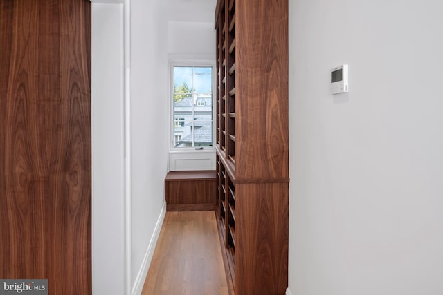 87 Library Pl, Princeton, NJ 08540 - hallway with wood finished floors and baseboards