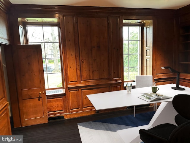 87 Library Pl, Princeton, NJ 08540 - home office with plenty of natural light and dark wood-type flooring