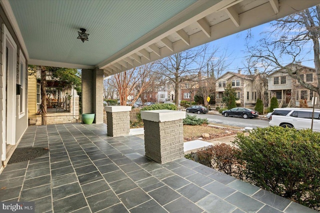 view of patio / terrace featuring covered porch