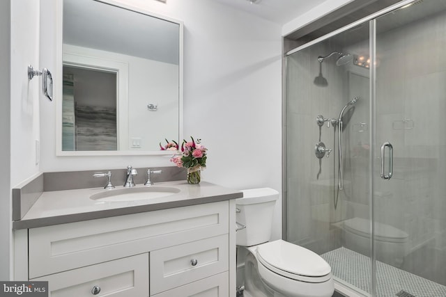 17-C Long Beach Blvd, Long Beach Township, NJ 08008 - full bathroom with toilet, vanity, and a shower stall