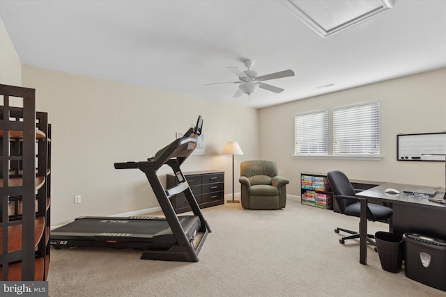 office featuring carpet floors