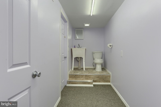 bathroom featuring toilet