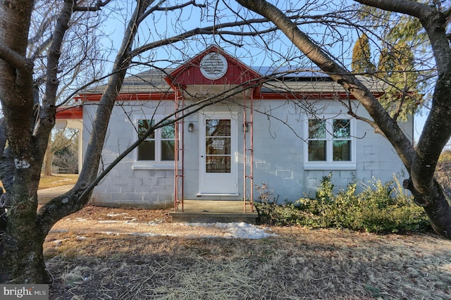 view of front of home