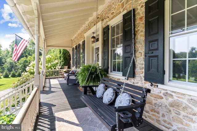 view of patio / terrace with covered porch