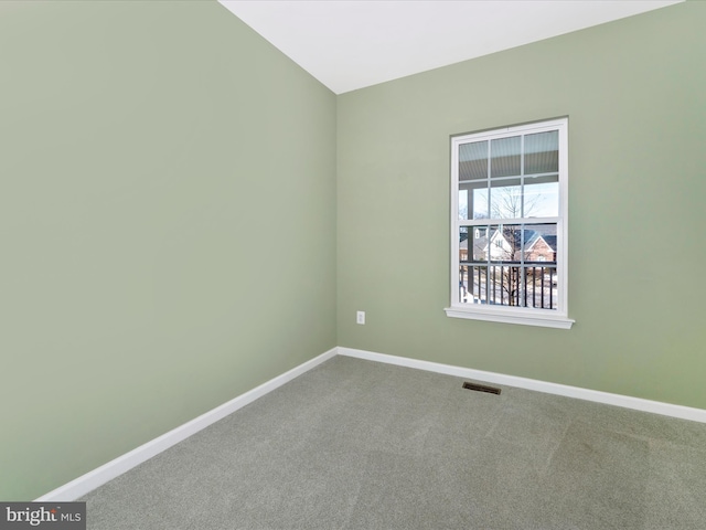 view of carpeted empty room