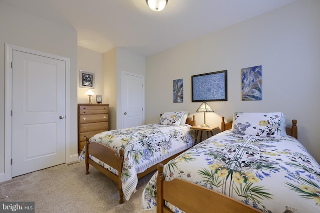 bedroom with carpet floors