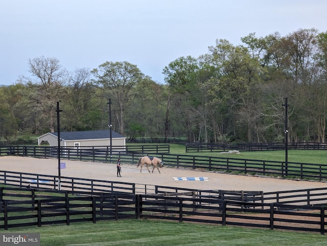 surrounding community featuring a rural view