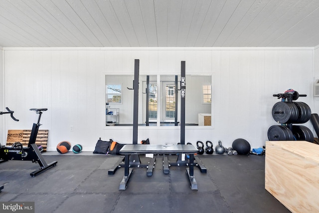 view of exercise room