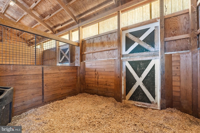 view of horse barn