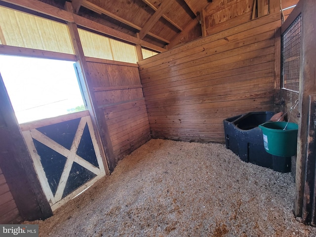 view of horse barn