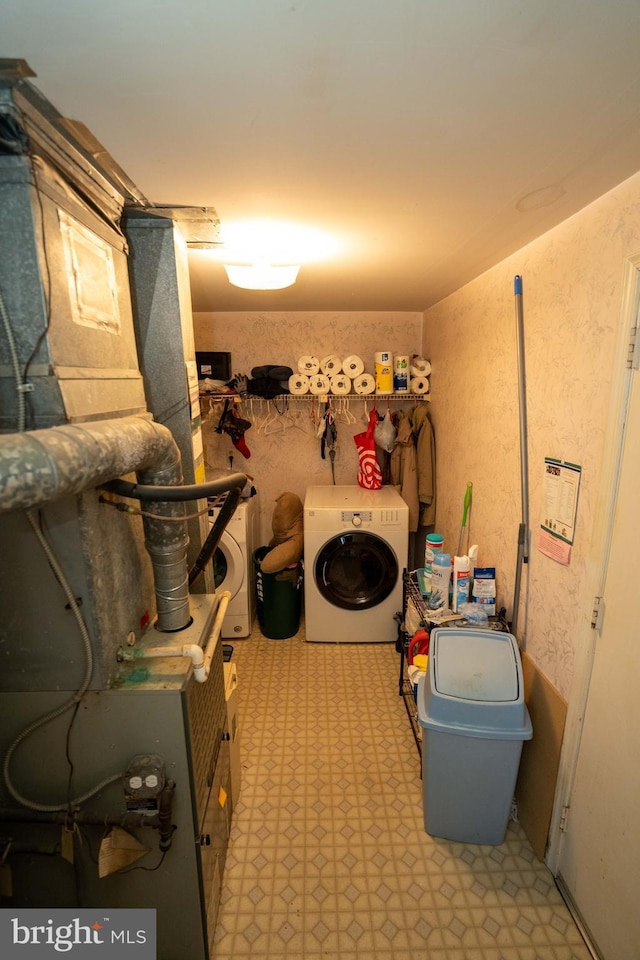 view of laundry room