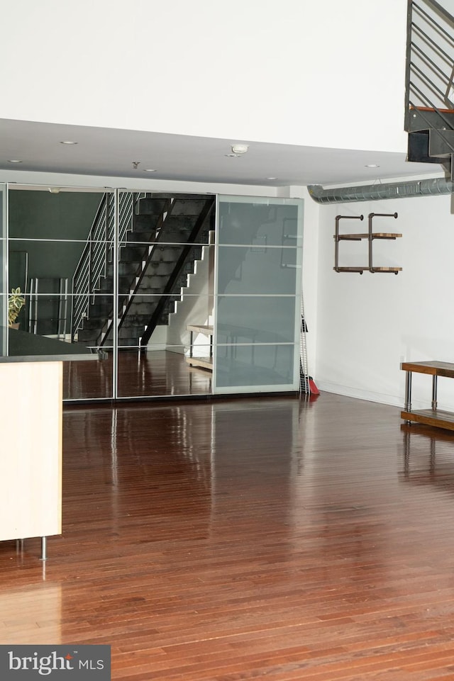 interior space featuring hardwood / wood-style floors