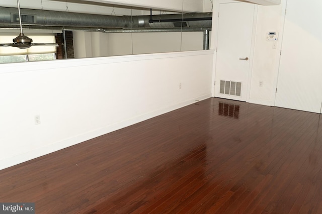 interior space featuring dark wood-type flooring