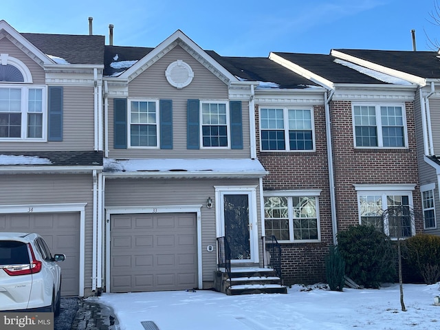 view of property with a garage