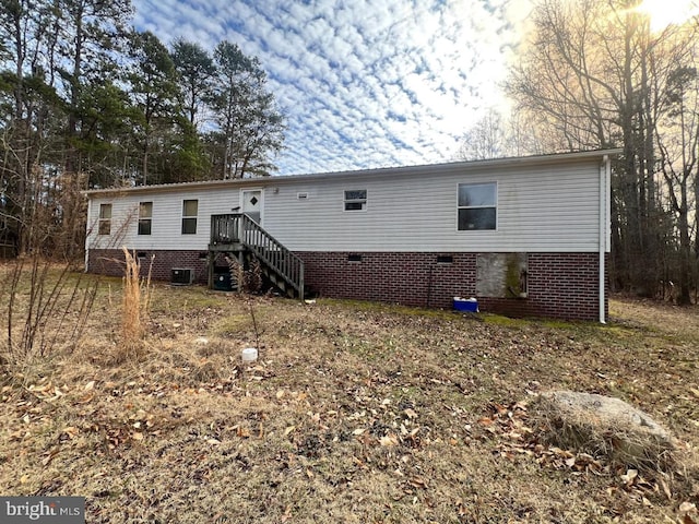 view of rear view of property