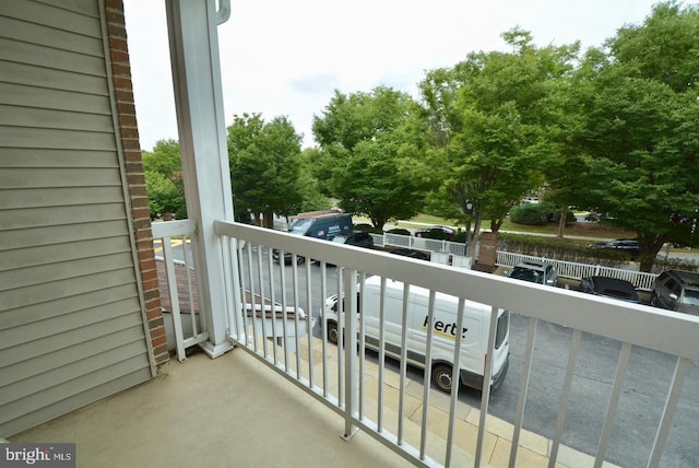 view of balcony