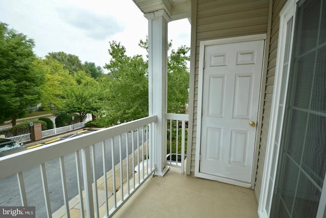 view of balcony