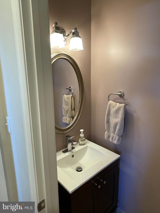 bathroom featuring vanity