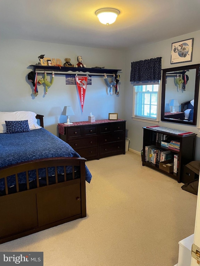 bedroom with carpet flooring