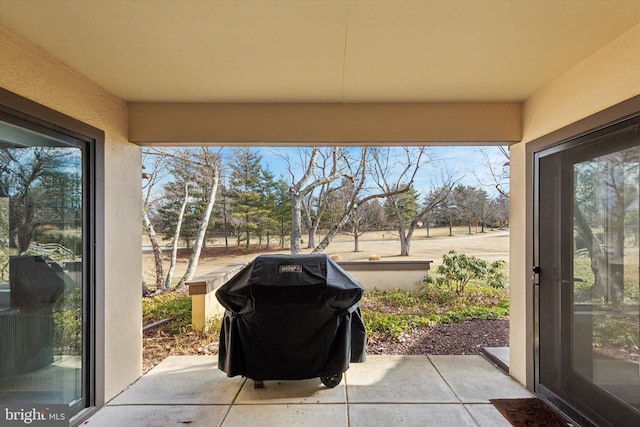 view of sunroom